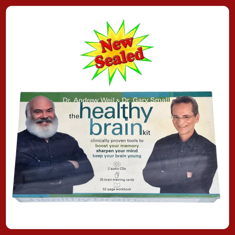 Sounds True Healthy Brain Kit Andrew Weil Gary Small NEW Sealed CD Cards